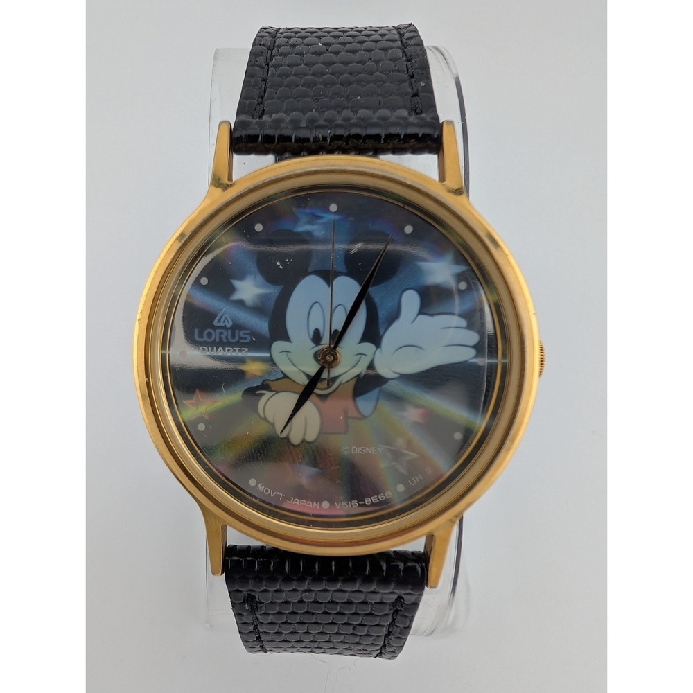 Disney Lorus Disney Hologram Watch Unisex‎ Mickey Mouse V515-8A00 New Battery